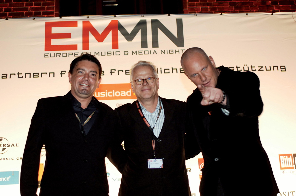 Laden wieder zur EMMN (v.l.n.r.): Uli Baumann (WAPS!), Uriz von Oertzen (Hi-Life) und Jörg Hacker (thehackercompany)