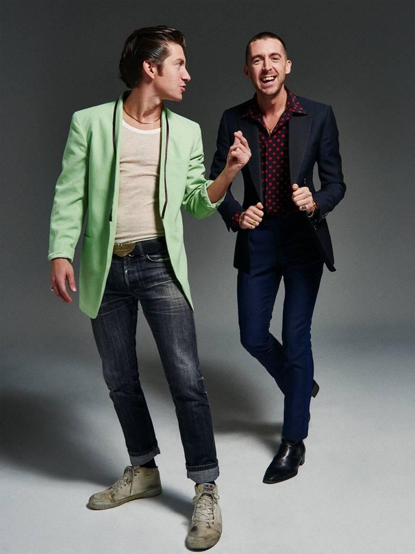 Gehen an die Spitze: The Last Shadow Puppets, bestehend aus Alex Turner (links) und Miles Kane