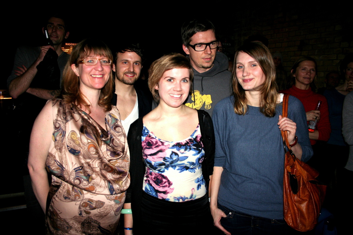 Bei der Einweihung des Berliner Büros (v.l.n.r.): Siri N. Moen (Music Export Norway), Anton Teichmann (Initiative Musik), Miranda Moen (Music Export Norway), Mirko Wegner (Immergut Festiva...