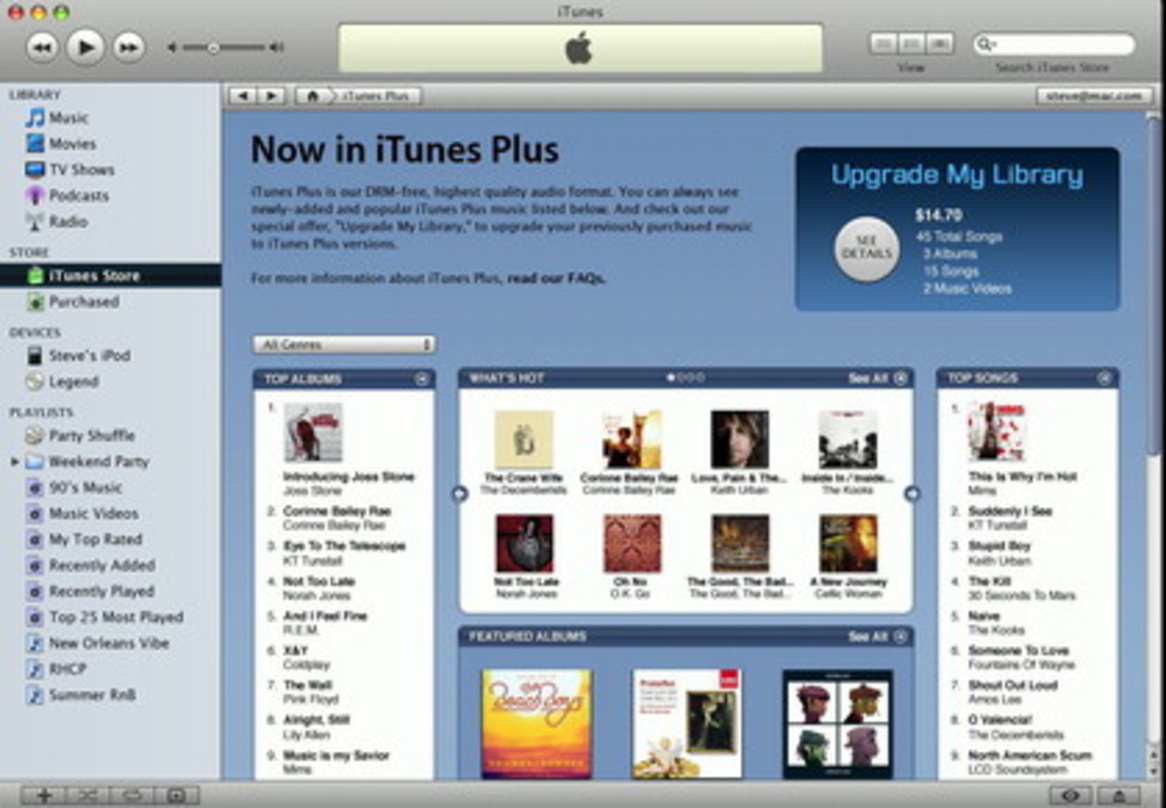 Ohne DRM, aber mit persönlichen Infos: iTunes Plus