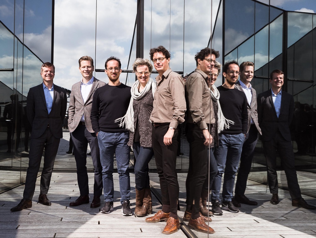Trafen sich in Hamburg (von links): Burkhard Glashoff (Geschäftsführer Konzertdirektion Dr. Rudolf Goette), Per Hauber (Managing Director Sony Classical), Igor Levit, Maren Borchers (for a...
