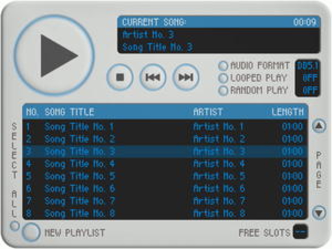 So sieht sie aus: die Jukebox-Oberfläche der "MusicBoxDVD"