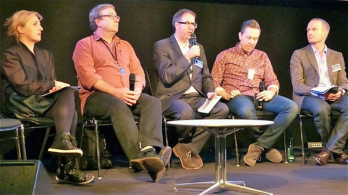 Schlussrunde in Mannheim (von links): Michelle Leonard, Gary Yerkins, Udo Dahmen, Marcus S. Kleiner, Bastian Lange