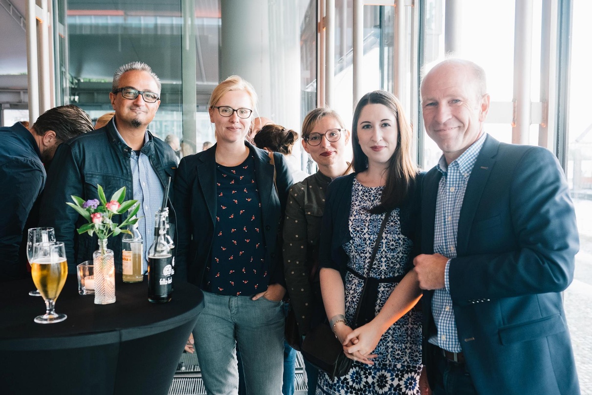 Raimond Hoppe (Edel Germany), Franziska Wesener (Argon Verlag), Sabrina Kreucher (Der Hörverlag), Carina Kuhn (Random House Audio) und Henning Rudat (Edel Germany)