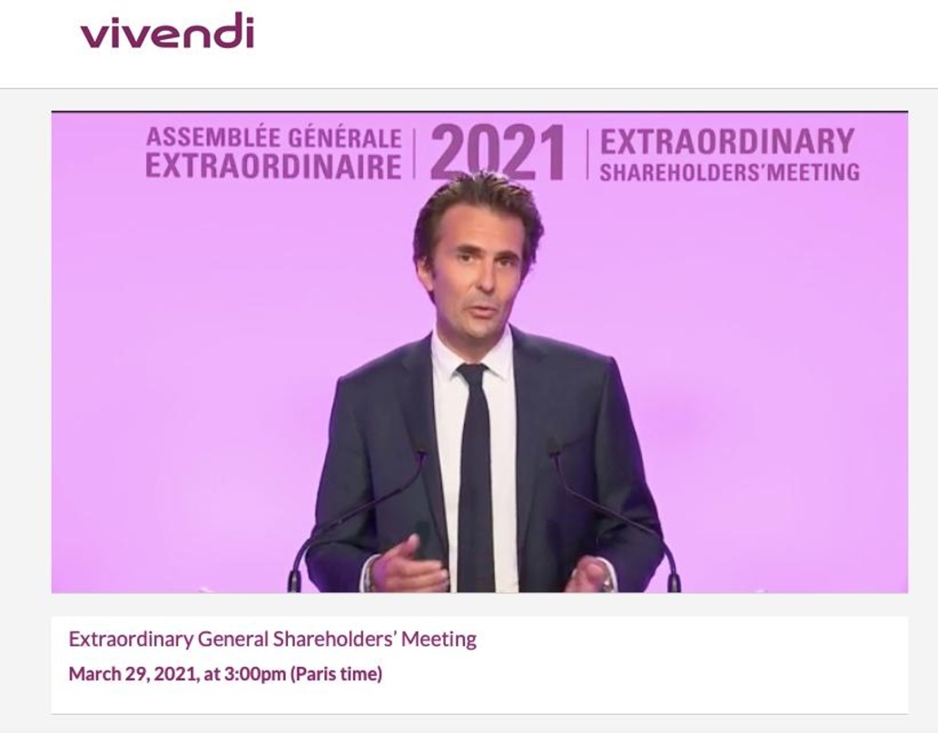 Holte sich von der virtuellen Vivendi-Hauptversammlung das Placet für die Börsenpläne der Universal Music Group: der Aufsichtsratschef Yannick Bolloré