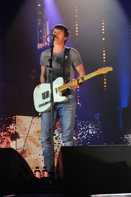 Trat als erster in der neu gestalteten Mitsubishi Electric Halle auf: James Blunt