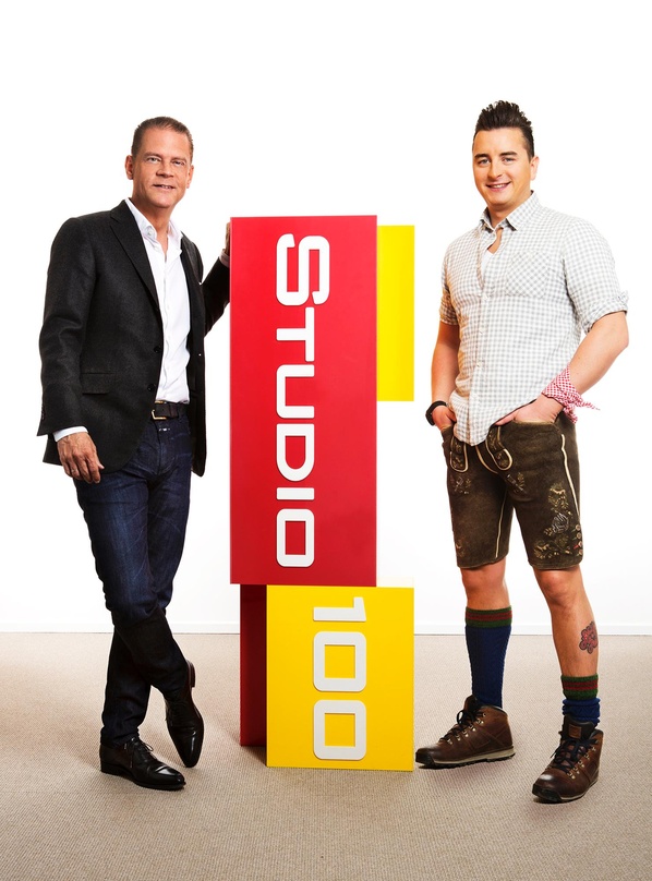Freuen sich auf die neue "Heidi"-Version: Patrick Elmendorff (links, Geschäftsführer Studio 100 Media) und Andreas Gabalier