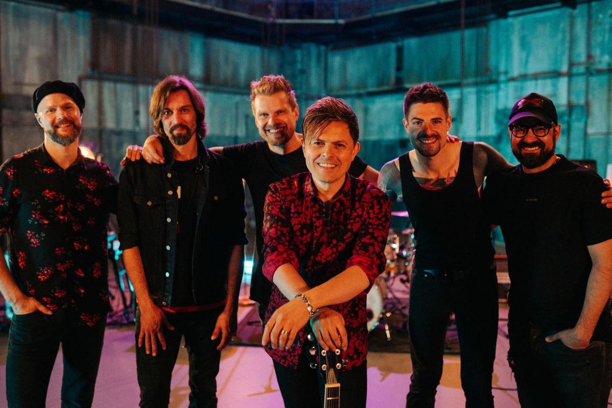 Traten in den Havelstudios auf (von links): Christian Heidenbauer, Robinson Sartorius, Mathias Grosch, Michael Patrick Kelly, Hendrik Sieber und Mario Garruccio