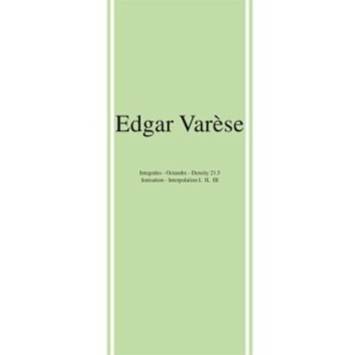 Edgar Varèse – Early Works