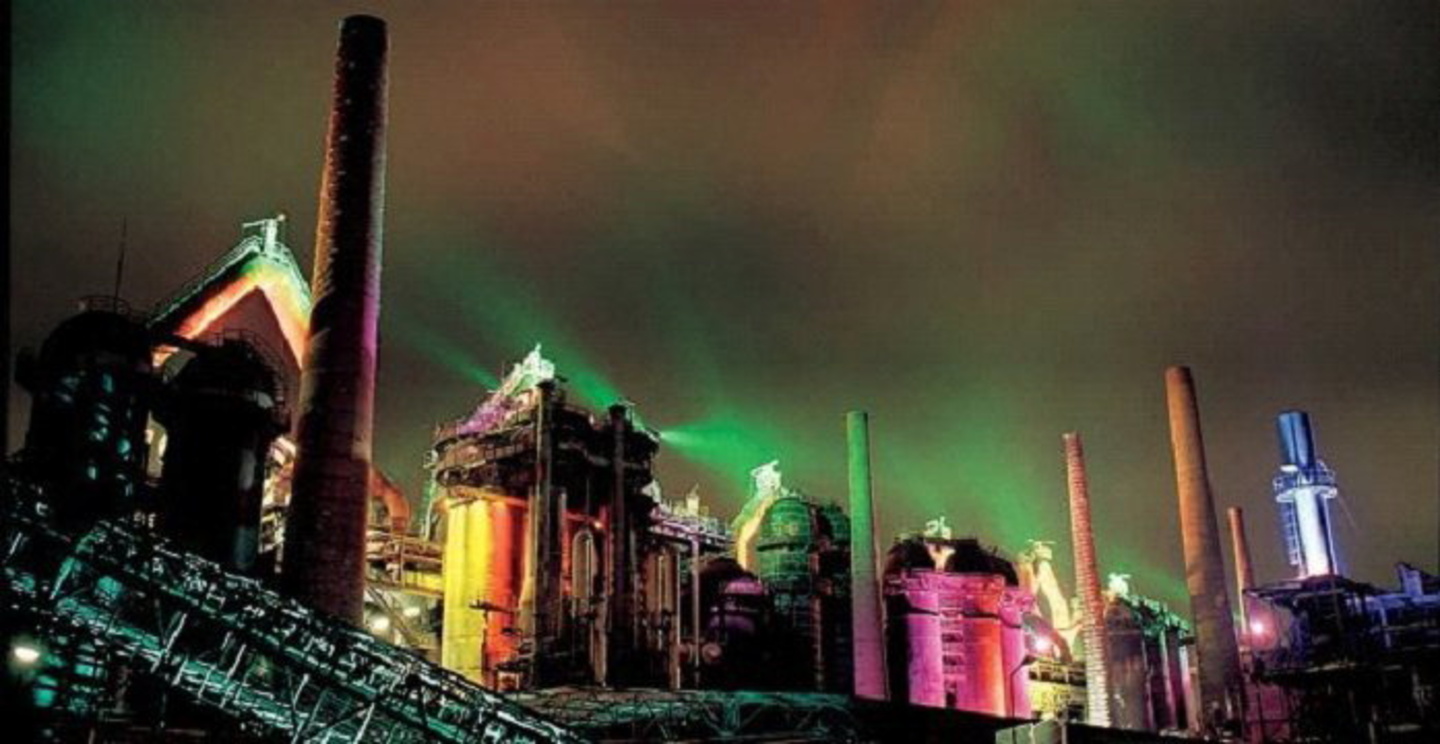 Stattliches Festivalambiente: die Völklinger Hütte