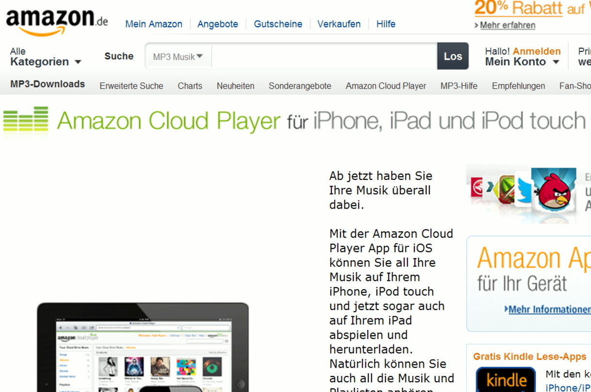 Optimiert für Apple-Nutzer: Amazons MP3-Shop