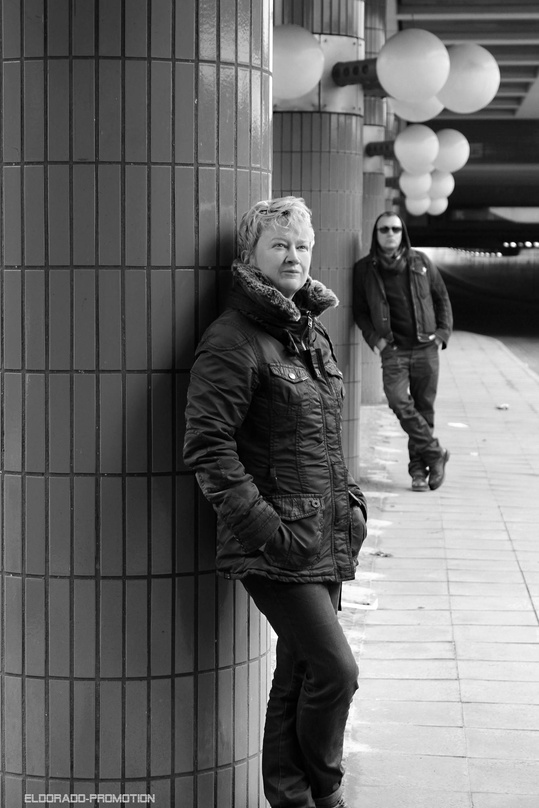 Gemeinsam unterwegs: Anne Clark und herrB