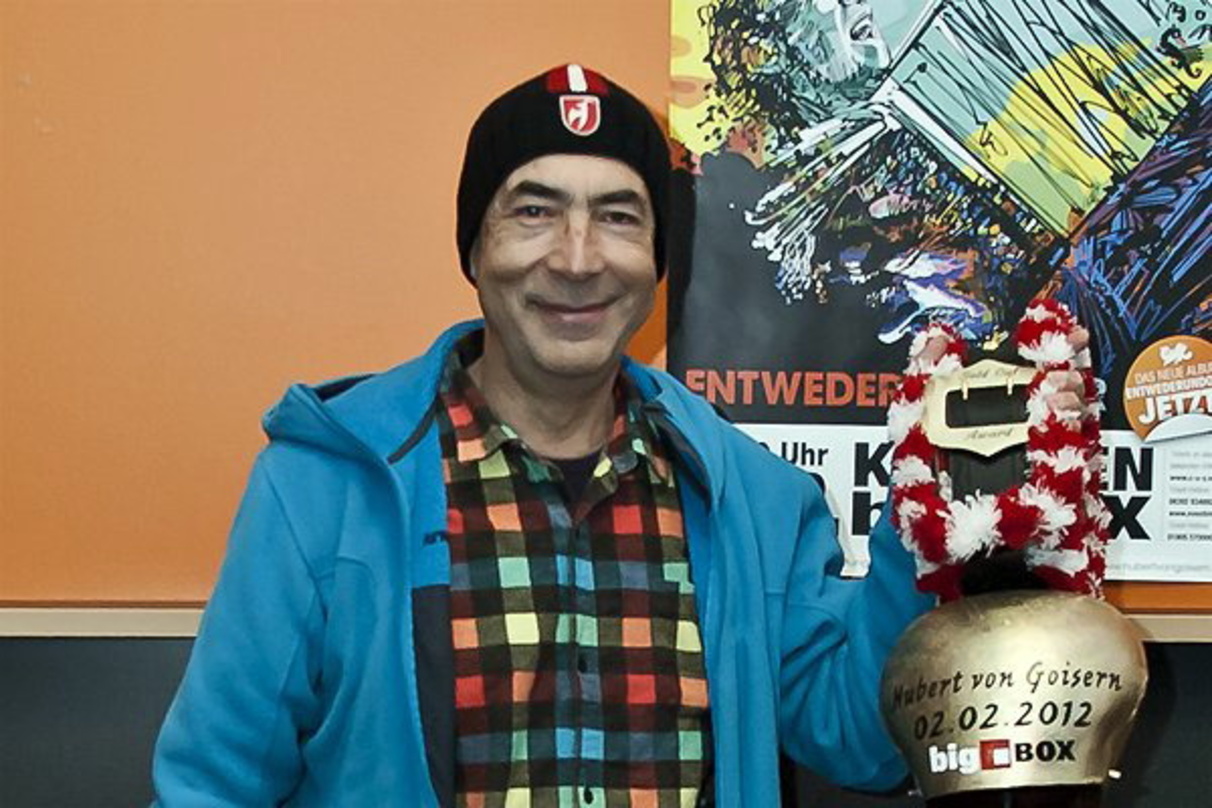 Freuten sich über ihre Kuhglocken-Awards: Hubert von Goisern ...