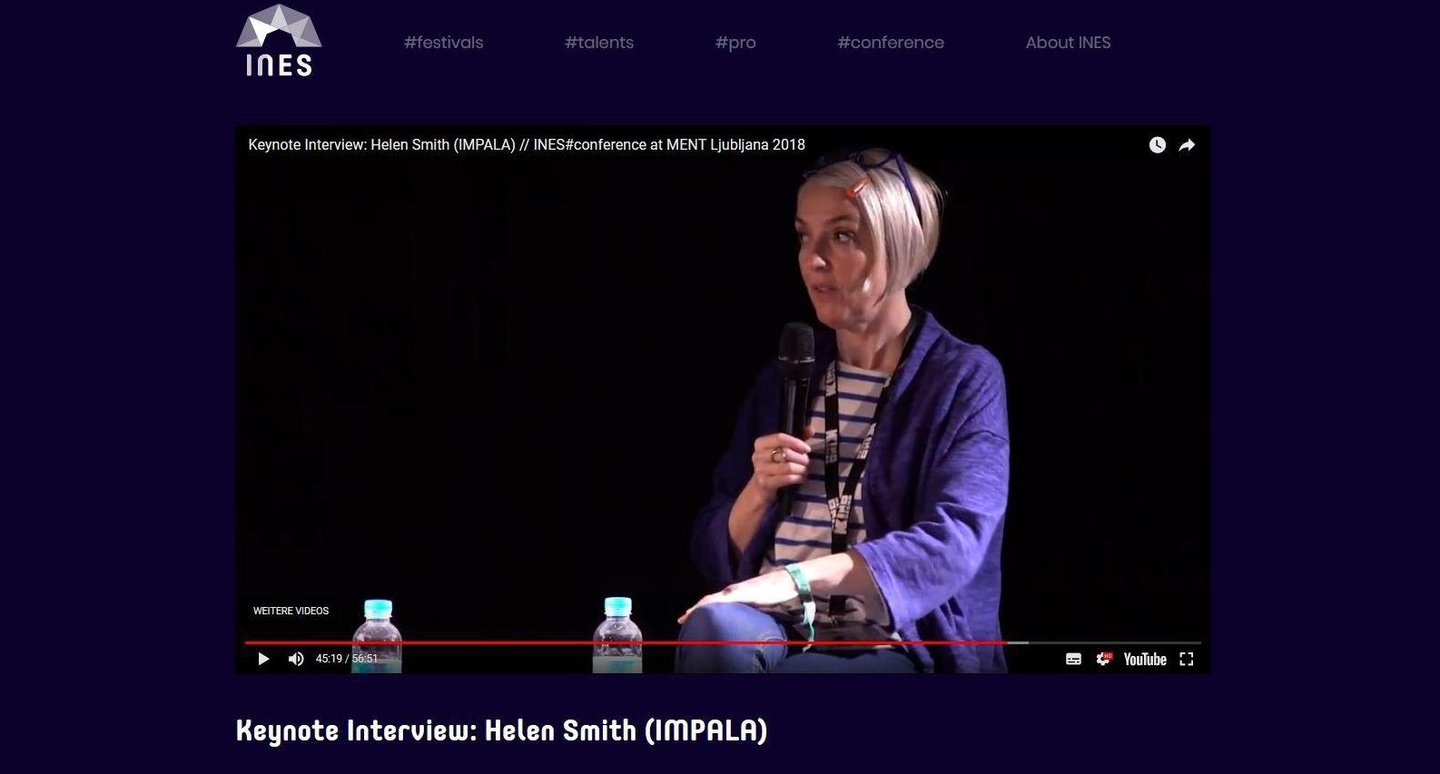 Sprach kürzlich auf der Konferenz Ment Ljubljana und ist jetzt auch in der Mediathek zu sehen: Helen Smith von Impala