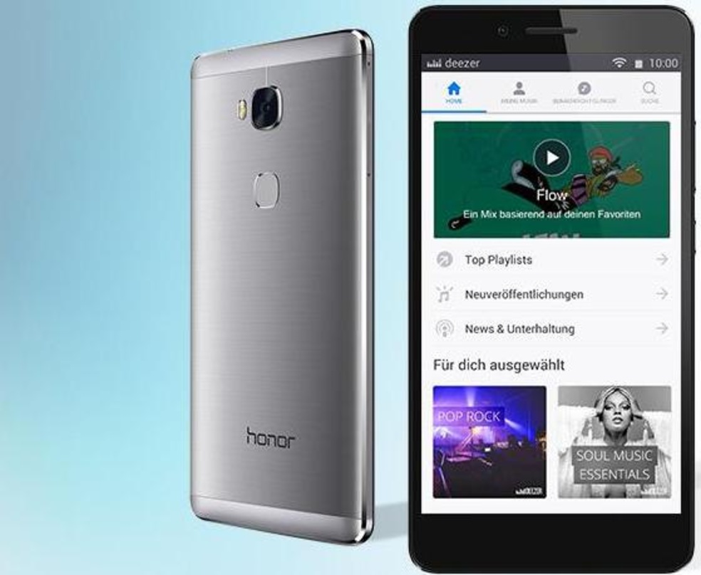 Automatisch vorinstalliert: Deezer auf dem Smartphone