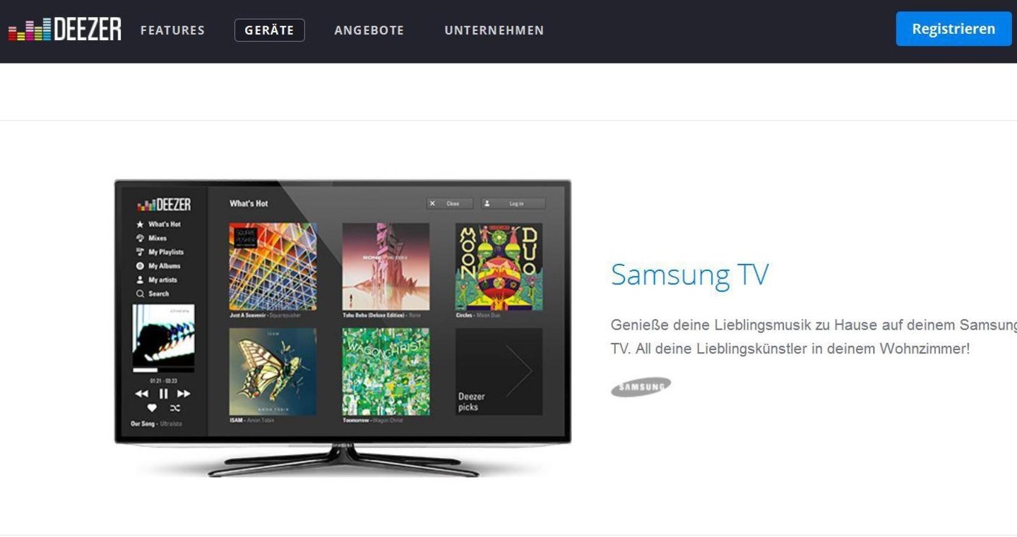 Verpasst der TV-App einen Neuanstrich: Deezer
