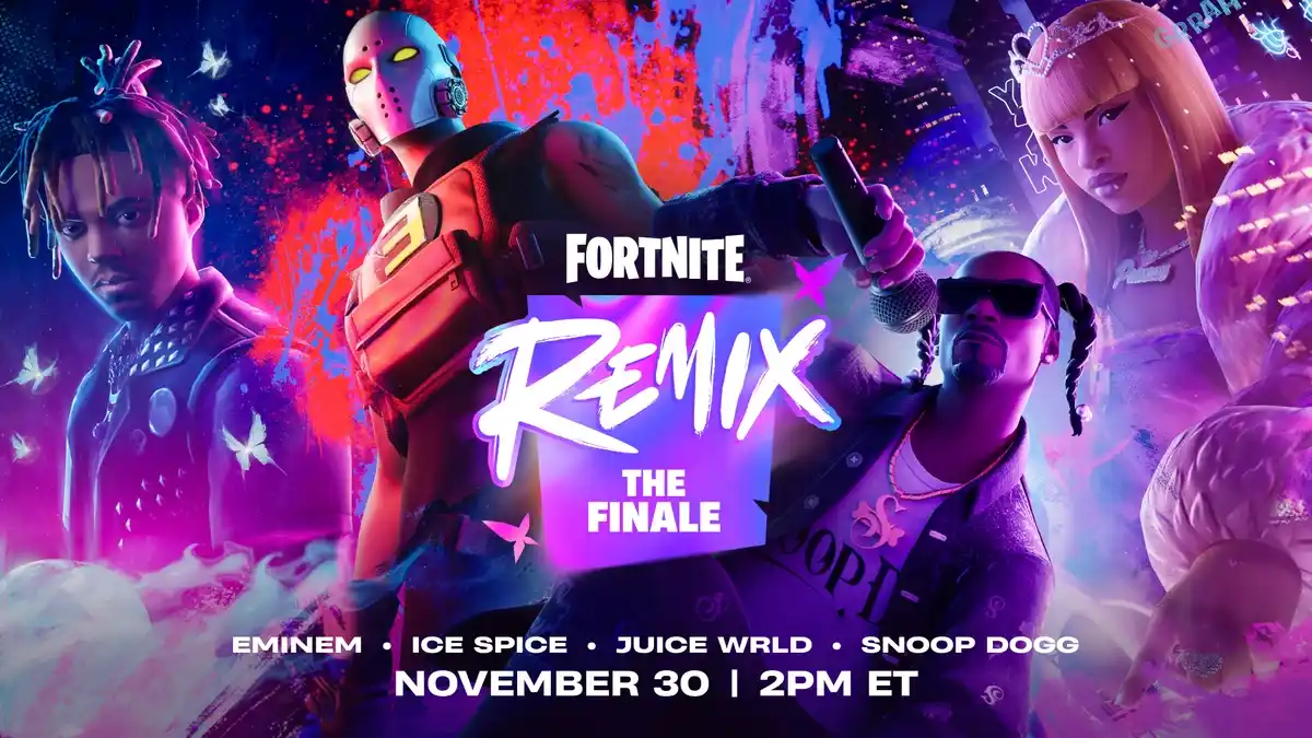 Bot Musik von Snoop Dogg, Eminem, Ice Spice und Juice Wrld: das "Remix: The Finale"-Event von Fortnite.
