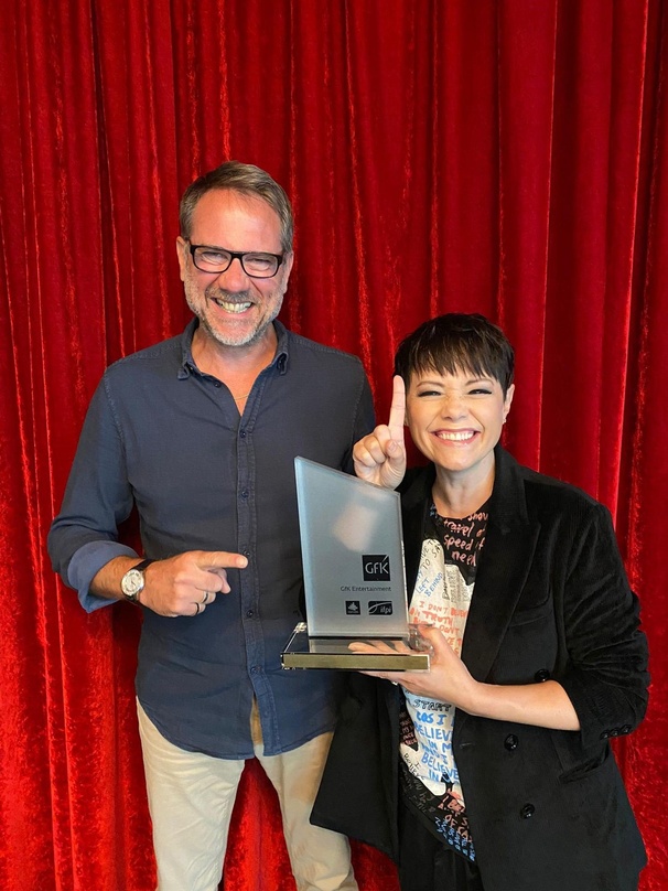 Bei der Award-Übergabe: Francine Jordi und Andy Renggli