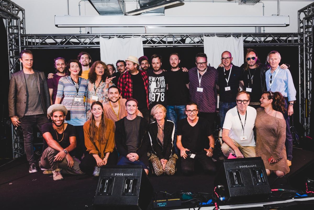 Bei der Live-Audition in Mannheim: Gewinner und Jury des Panikpreises 2019