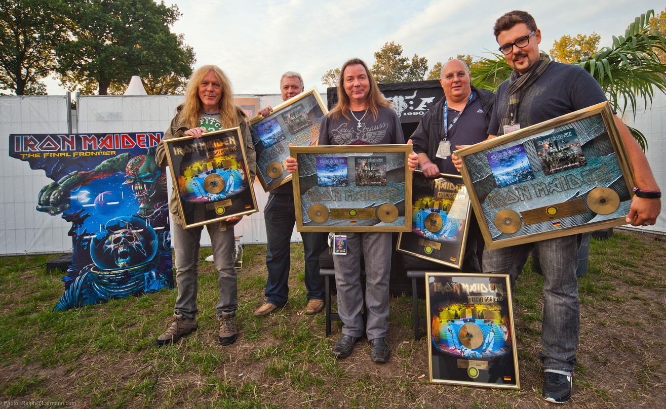 Vergoldeten ihre Wacken-Visite: EMI Music und Iron Maiden