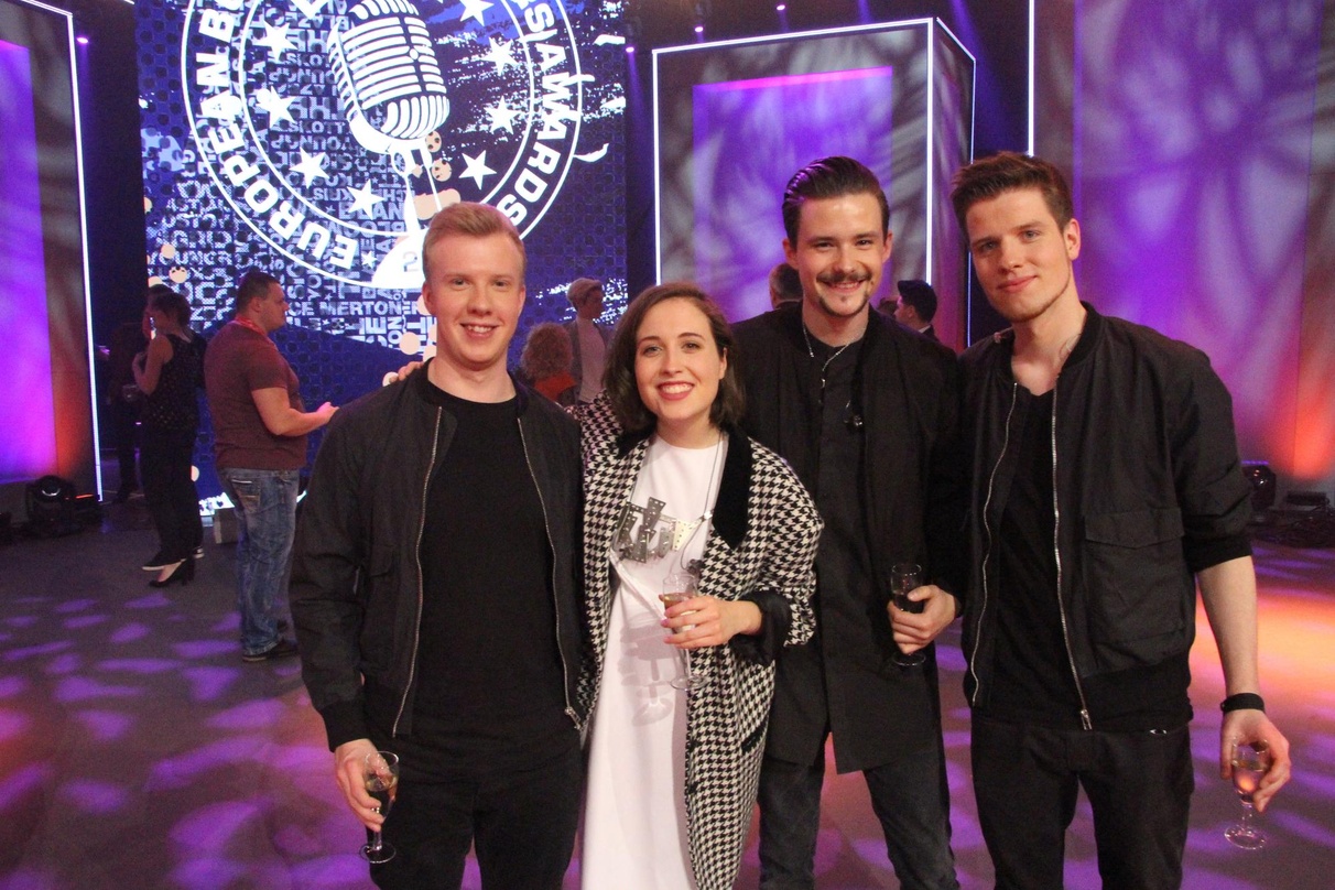 Holte sich ihren Preis persönlich ab: Alice Merton mit ihrer Band