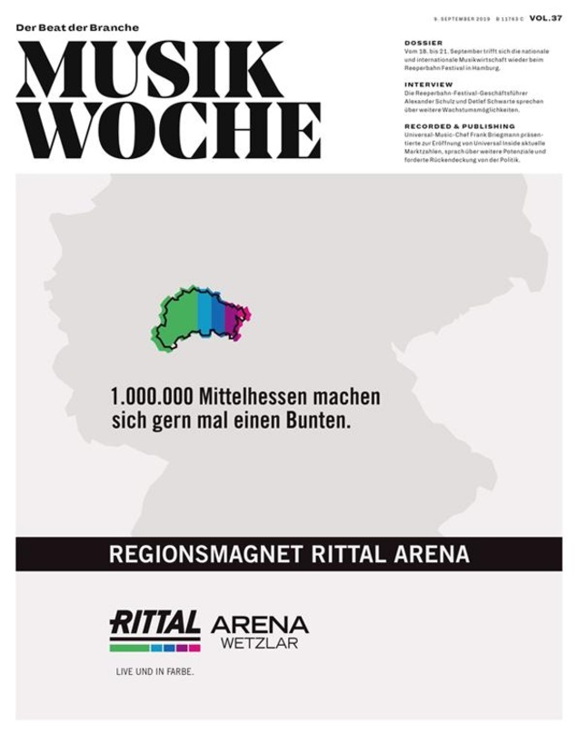 Die E-Paper-Ausgabe von MusikWoche Vol. 37 2019