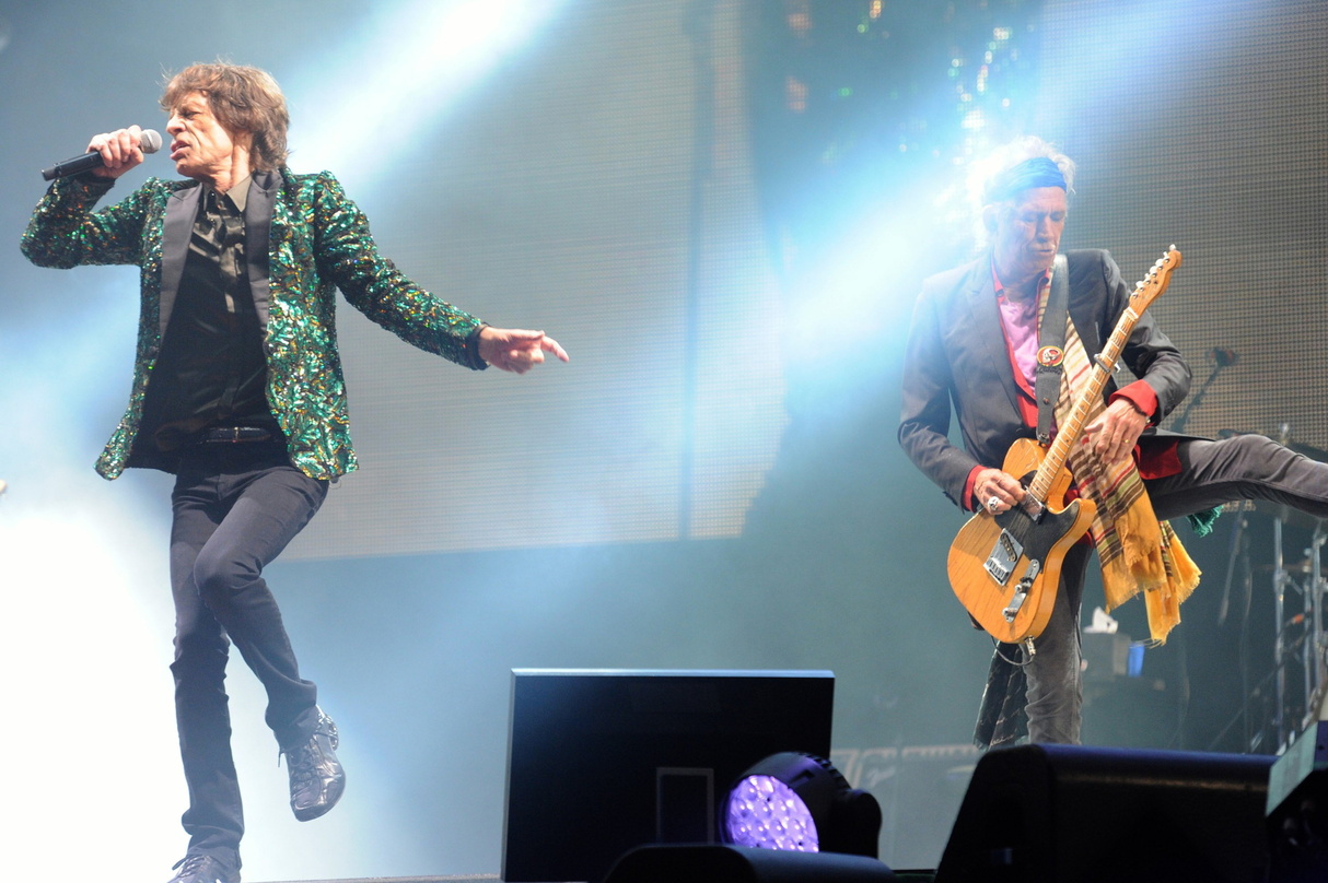 Mit den Stones beim Roskilde Festival dabei: Mick Jagger (links) und Keith Richards