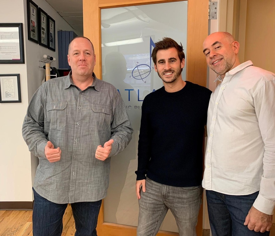 Machen künftig gemeinsame Sache (von links): Richard Stumpf (CEO Atlas Music), Benjamin Budde (CEO Budde Music) und Phil Cialdella (COO Atlas Music)