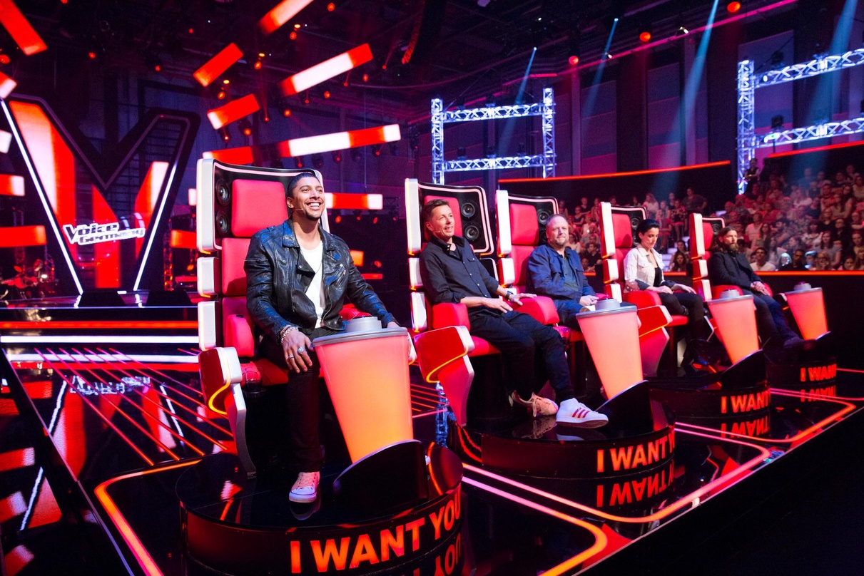 Ihr Treiben sahen viele ProSieben- und Sat.1-Zuschauer: die neue Jury mitz (von links) Andreas Bourani, Michi Beck, Smudo, Stefanie Kloß und Rea Garvey