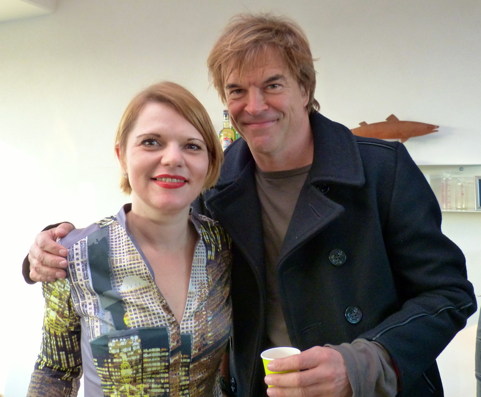 Trafen sich im Vevo Living Room: Tina Funk und Campino (die Toten Hosen)