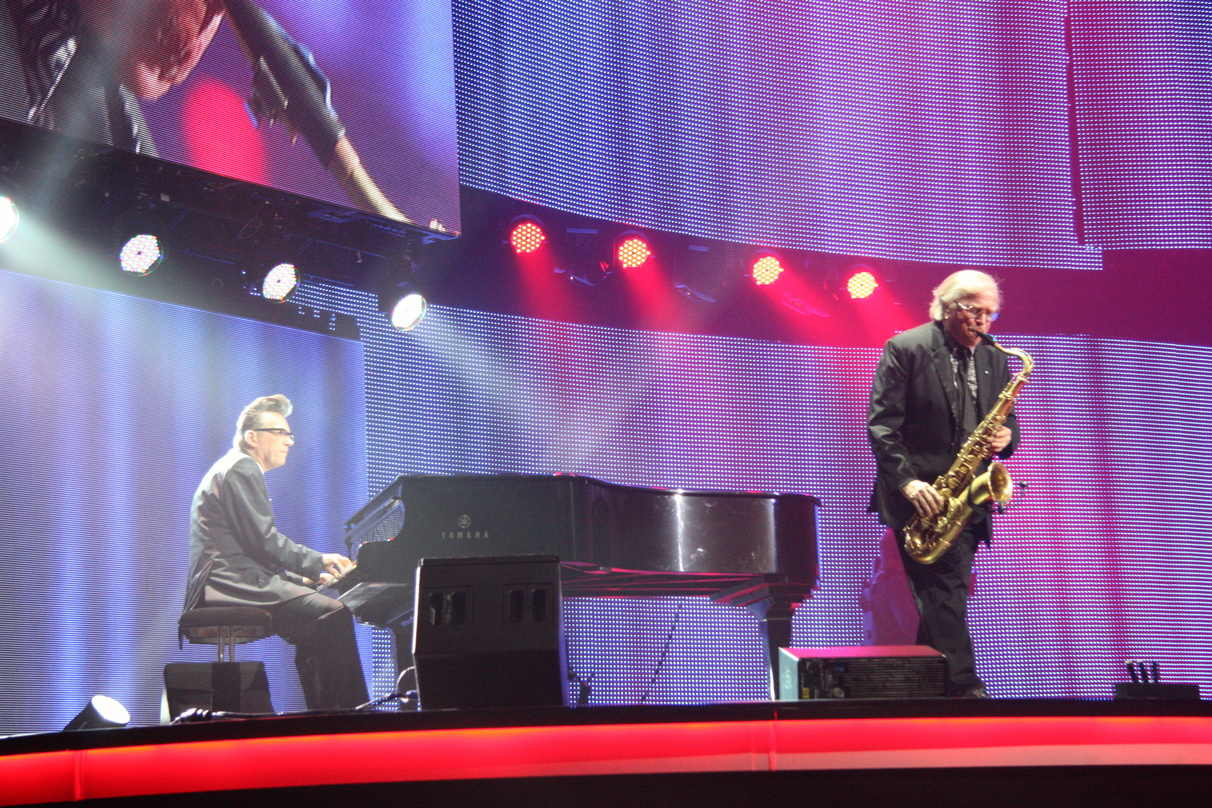 Kam bei den Besuchern offenbar gut an: der LEA in der Frankfurter Festhalle, hier der Auftritt von Götz Alsmann und Klaus Doldinger