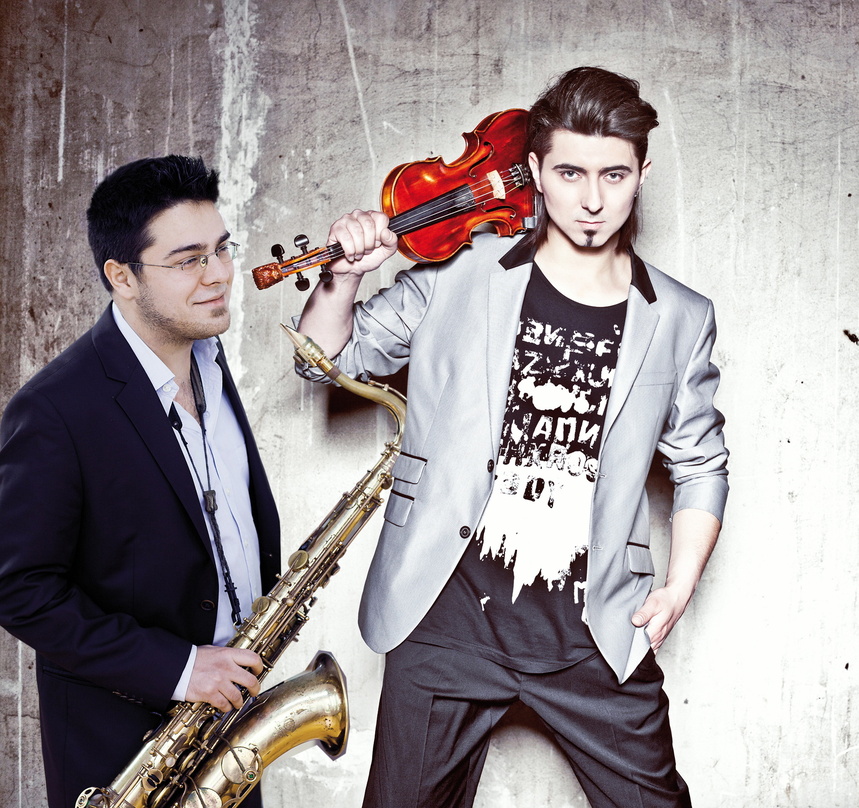 Haben bei ACT die besten Karten: der 24-jährige Saxofonist Gábor Bolla (links), Geiger Adam Baldych (26)