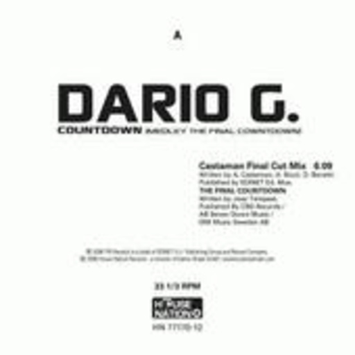 Dario G. – Countdown (Medley The Final Countdown)