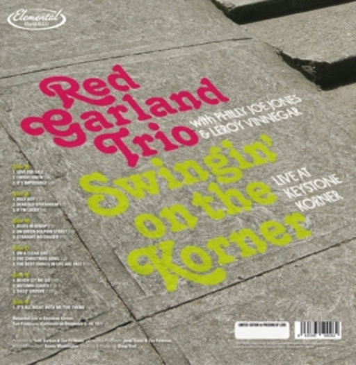 Red Garland Trio With Philly Joe Jones – Swingin' On The Korner - Live At Keystone Korner