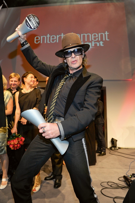 An der Edelmetallbörse im Dezember mit dem fünften Gold und dem dritten Platin sowie einem Musikvideo-Award gelistet: Udo Lindenberg, hier bei der Entertainment Night 2011