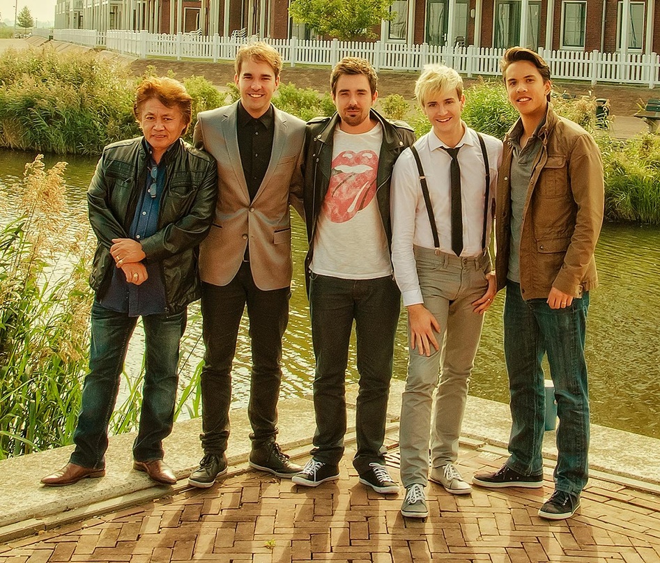 Neue Partner (von links): George The (Volendam), Michel Ursinus, Rene Ursinus, Peter Brückner (alle Cappuccinos) und Jordy The (Volendam)