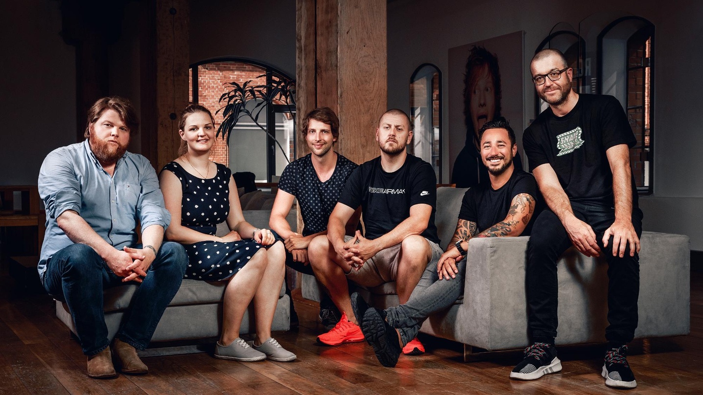 Wollen weiter Ausrufezeichen setzen (von links): Andreas Weitkämper (Managing Director Domestic), Rebecca Stüven (A&R Administrator), Lucas Bedau (Coordinator Marketing Domestic), Patrick ...