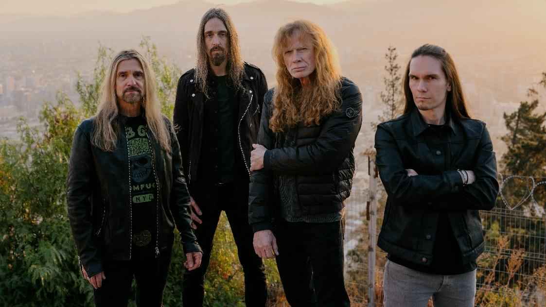 Arbeiten nun mit Frontiers zusammen: die Megadeth-Musiker (von links) James LoMenzo, Dirk Verbeuren, Dave Mustaine und Teemu Mäntysaari.