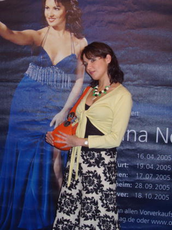 Präsentierte sich vor ihrem Konzert in München: Anna Netrebko