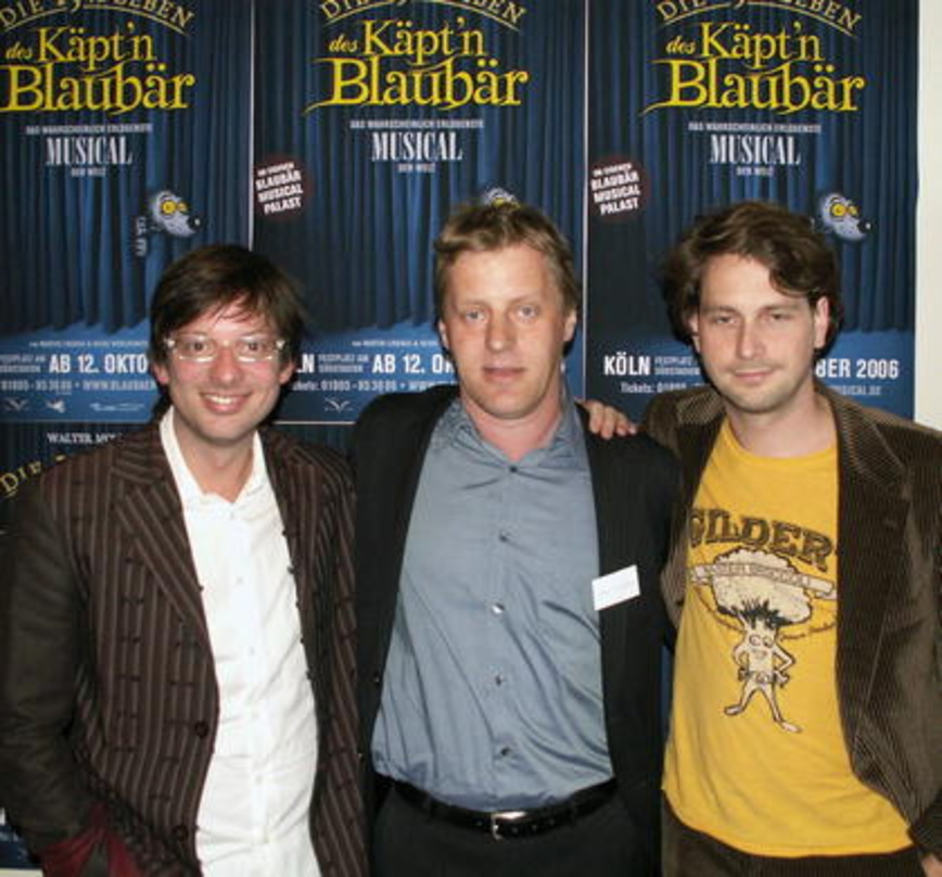 Bringen Blaubär auf die Bühne (v. l.): Martin Lingnau, Folkert Koopmans und Heiko Wohlgemuth