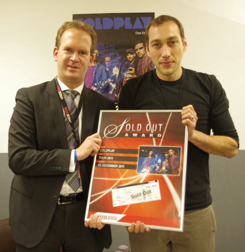 Bei der Verleihung des Sold-Out-Awards: Stefan Löcher (l.) und Andre Lieberberg