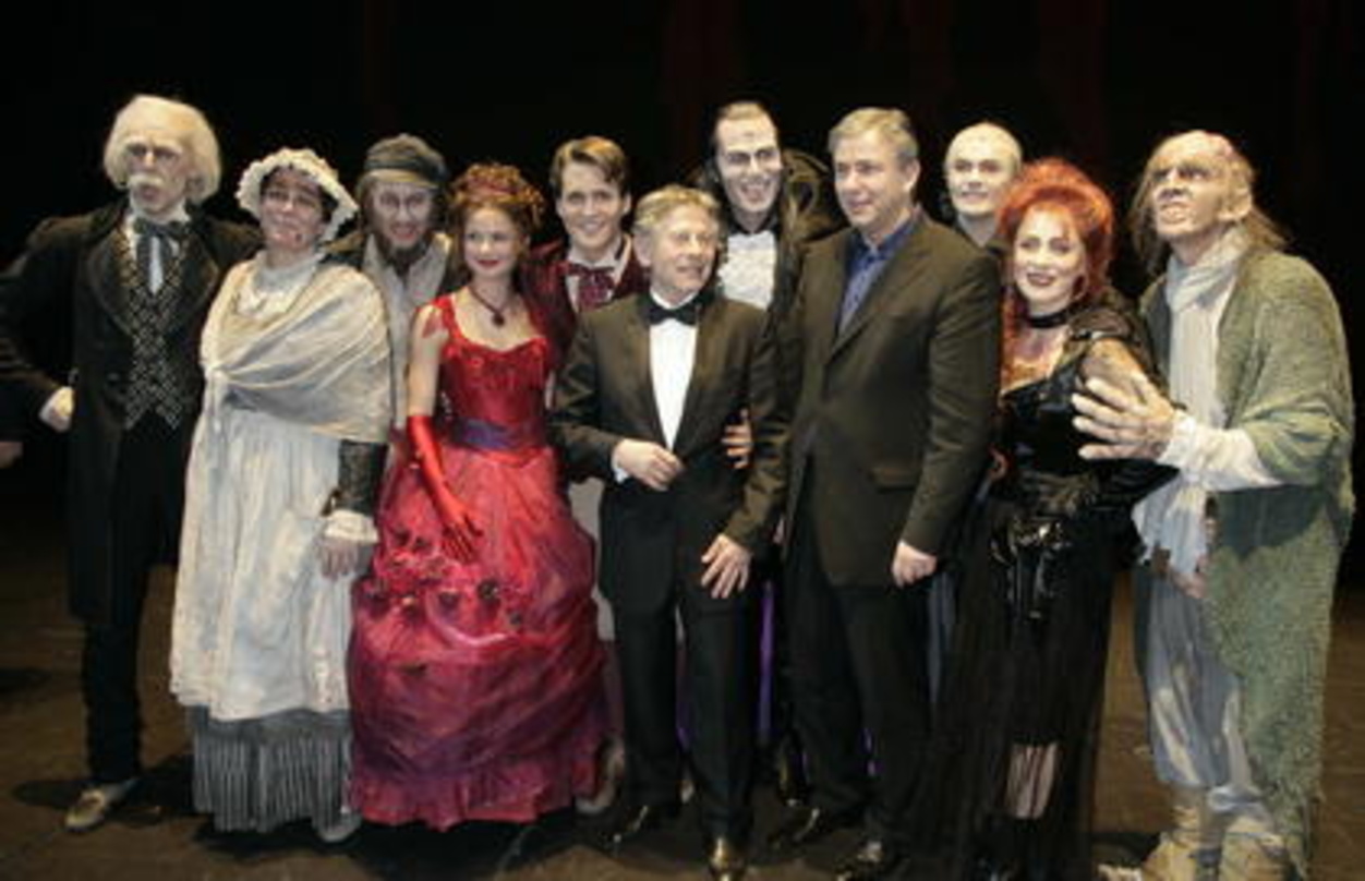 Premiere in Berlin: Roman Polanski, Klaus Wowereit und die Besetzung von "Tanz der Vampire"