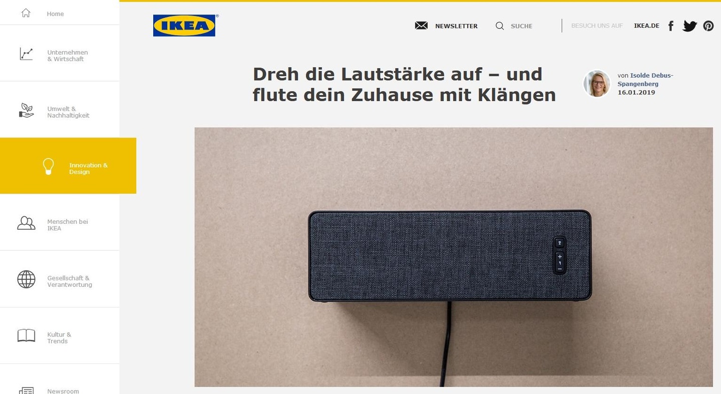 11228cd9fcdf7a9a16e7d9b2741612042f1cf7cab6a0b1e3e89fb5c70c73a442 Soll "Klang und Musik auf angenehmere Weise ins Zuhause integrieren": Möbelhändler Ikea will unter dem Namen Symfonisk noch 2019 smarte Lautsprecher anbieten, die zusammen mit Sonos entwic...