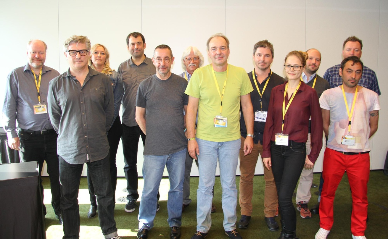 Machen sich für ihre Künstler stark (von links): das IMMF bei ihrer Tagung beim Reeperbahn Festival ||Machen sich für ihre Künstler stark (von links): Eivind Brydoy (MMF Norway), Stephen B...