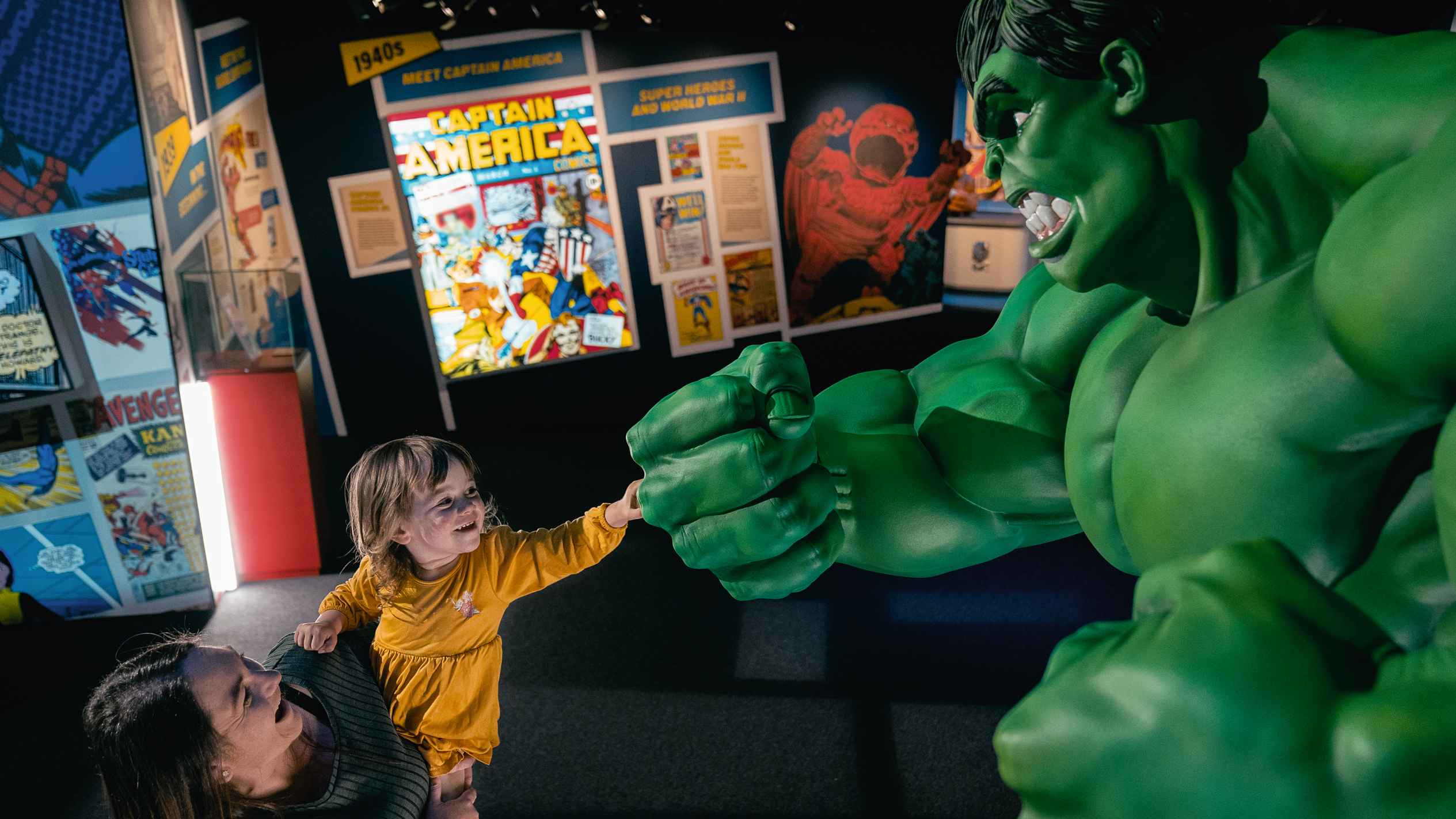 Tourt weltweit: die Superhelden-Ausstellung "Marvel - The Exhibi­tion".