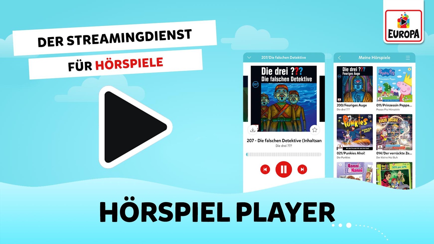 Sony Music Entertainment startet mit der App "Hörspiel Player" einen eigenen Streamingdienst für Hörspiele
