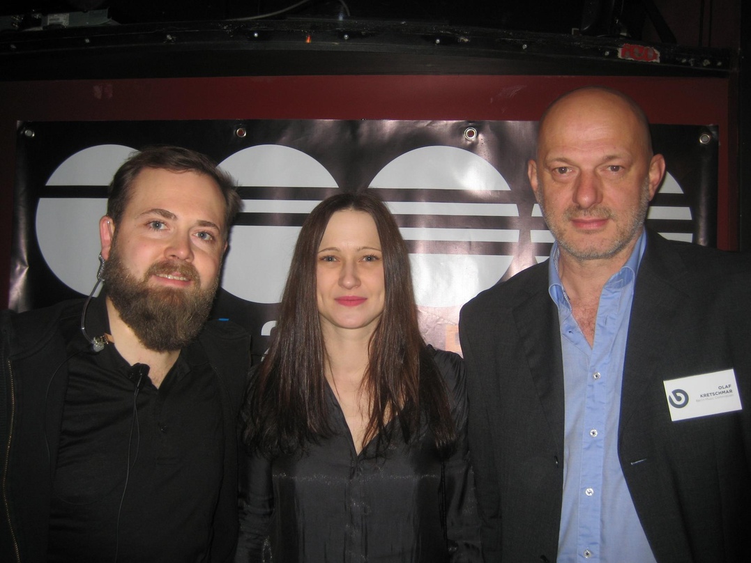 Bei der ersten Most Wanted: Music #convention (von links): das Organisationsteam der Berlin Music Commission mit Stefan Hengst, Jana Rahmlow und Olaf Gemse Kretschmar ...