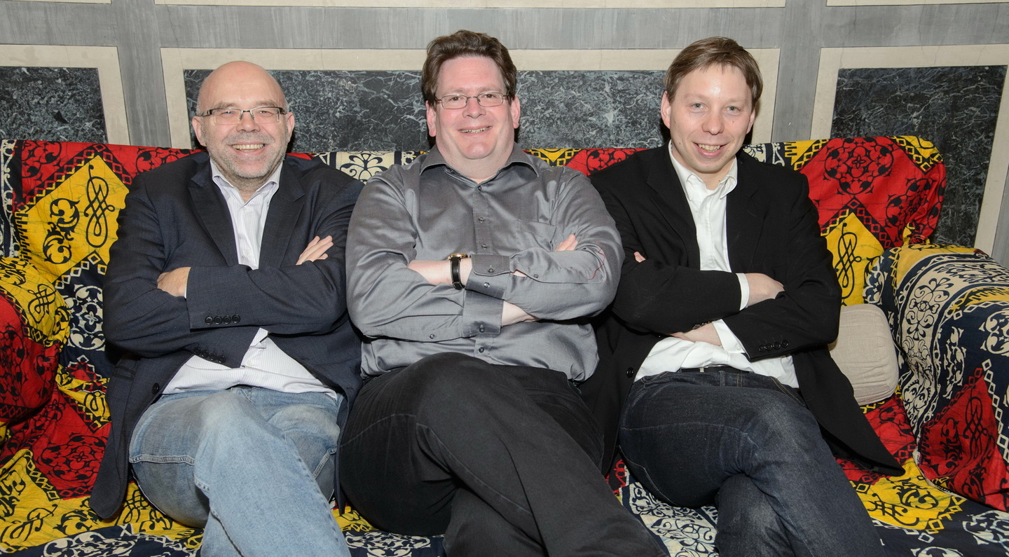 133a985f80434bc9dd2967d4d53f12b9114984044521909480772900063ceb11 Unterstützen die Veranstalter als Wiener Partner (von links): Mario Rossori, Heinrich Schläfer und Frank Stahmer
