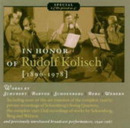 Rudolf Kolisch – In Honour Of Rudolf Kolisch