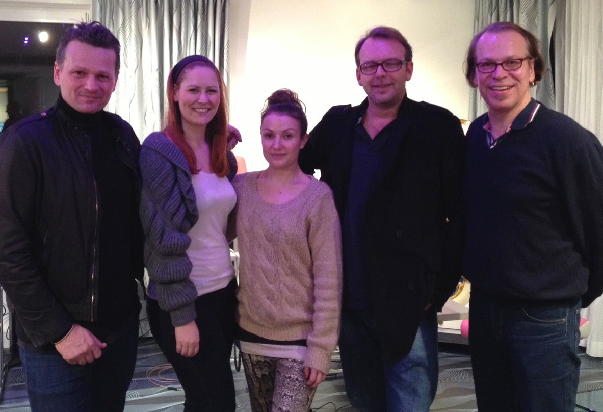 Mit dabei beim Songwriter-Camp für "The Voice Of Germany" (v.l.n.r.): Jochen Schuster (Co-Label Head, Universal Music Domestic Pop), Alexandra Ziem (Senior A&R + Creative Manager, Universa...